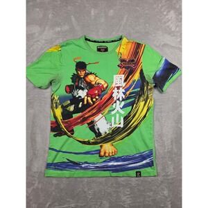 Kryptic Street Fighter V Ryu T-Shirt Mens Large Green Capcom Graphic Tee